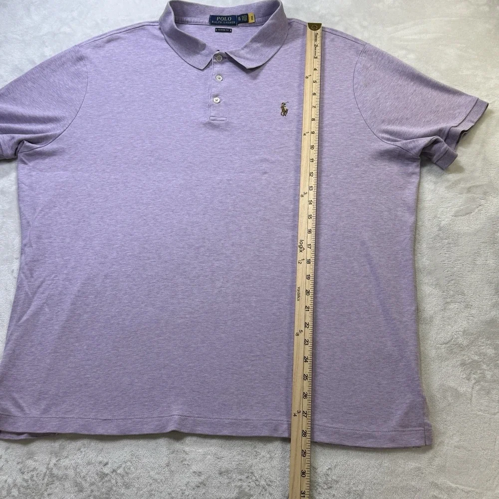 Polo Ralph Lauren Classic Fit Polo Shirt XL Purple Heather Big Pony Golf Cotton